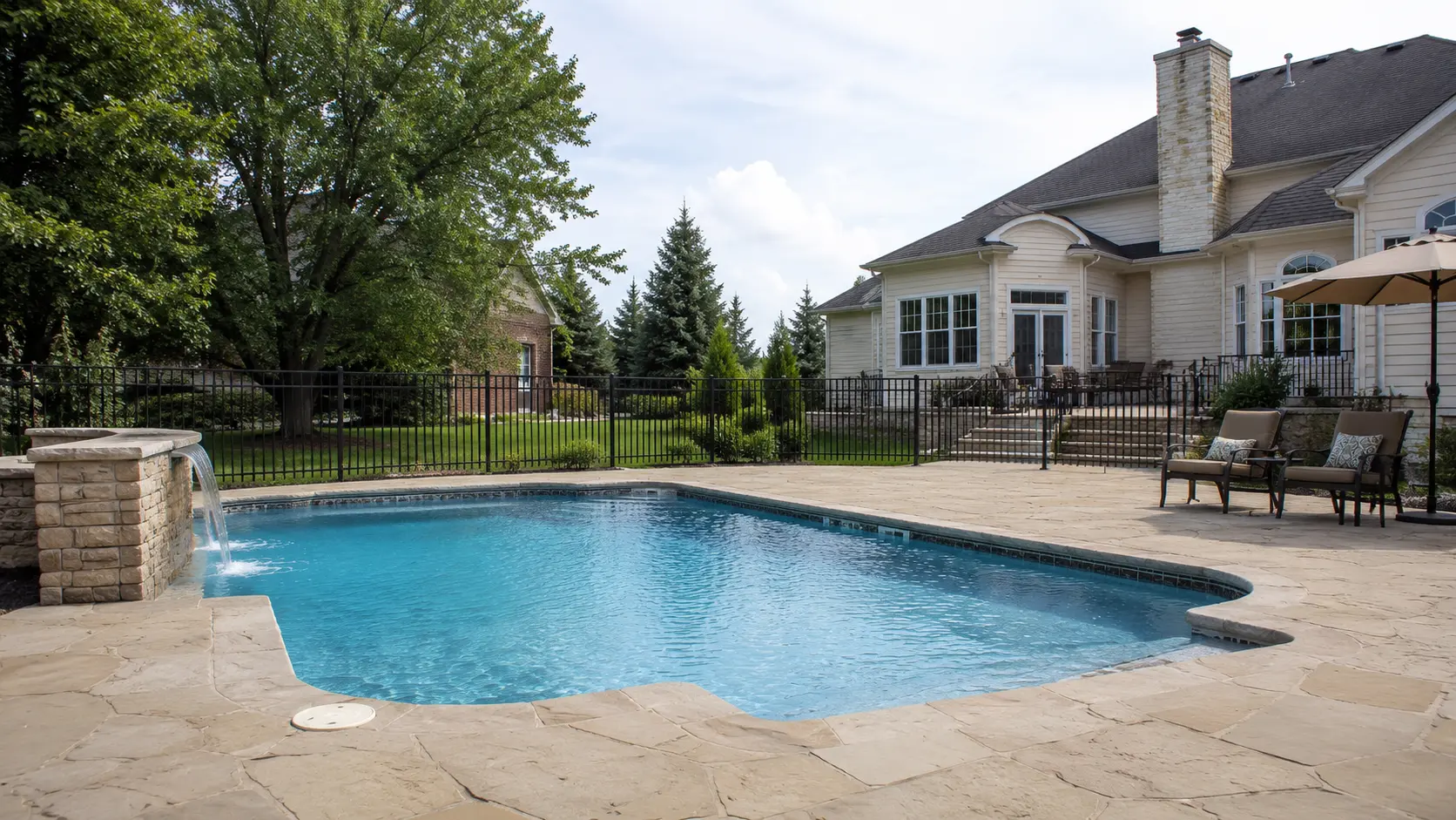 Pool and hot tub electrical installation at a residential property